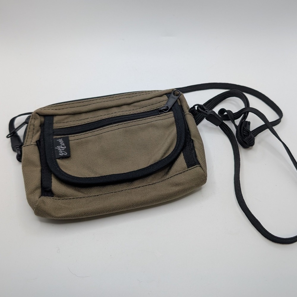 Eagle Creek Cordura Plus Nylon Crossbody Travel Pouch Bag Brown Olive Gorpcore